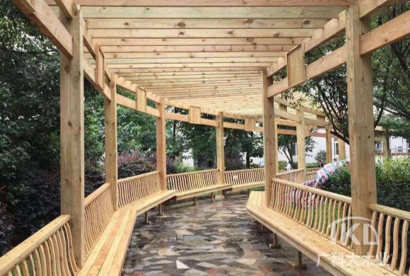 防腐木廊架安裝