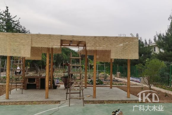 庭院木花架木廊架制作