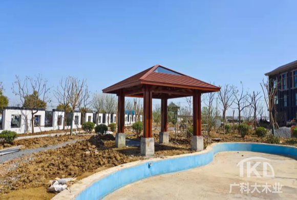 新中式防腐木涼亭制作