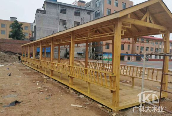 保定古建防腐木長(zhǎng)廊